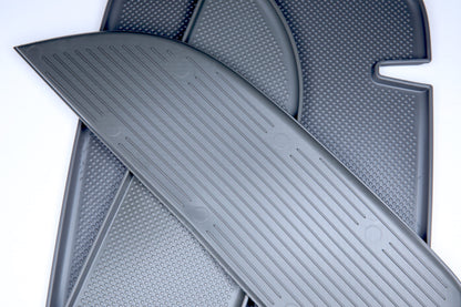 VW T5, T5.1 NEW Door Pocket Inserts, Rubber, Door Liner Double Passenger (Dark Grey)