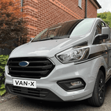 Ford Transit Custom Front Grille OEM Style New Shape (Gloss Black Base)