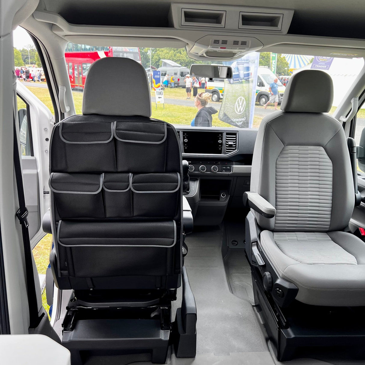 For VW California Ocean, Coast, Beach Campervan Single/Captains Seat Leatherette Back Seat Organiser