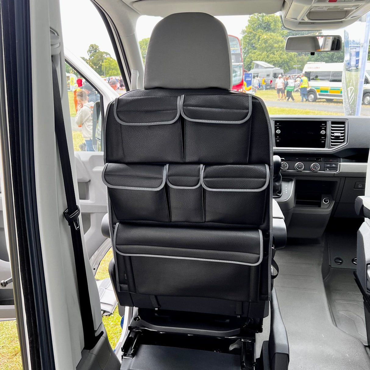 For VW California Ocean, Coast, Beach Campervan Single/Captains Seat Leatherette Back Seat Organiser