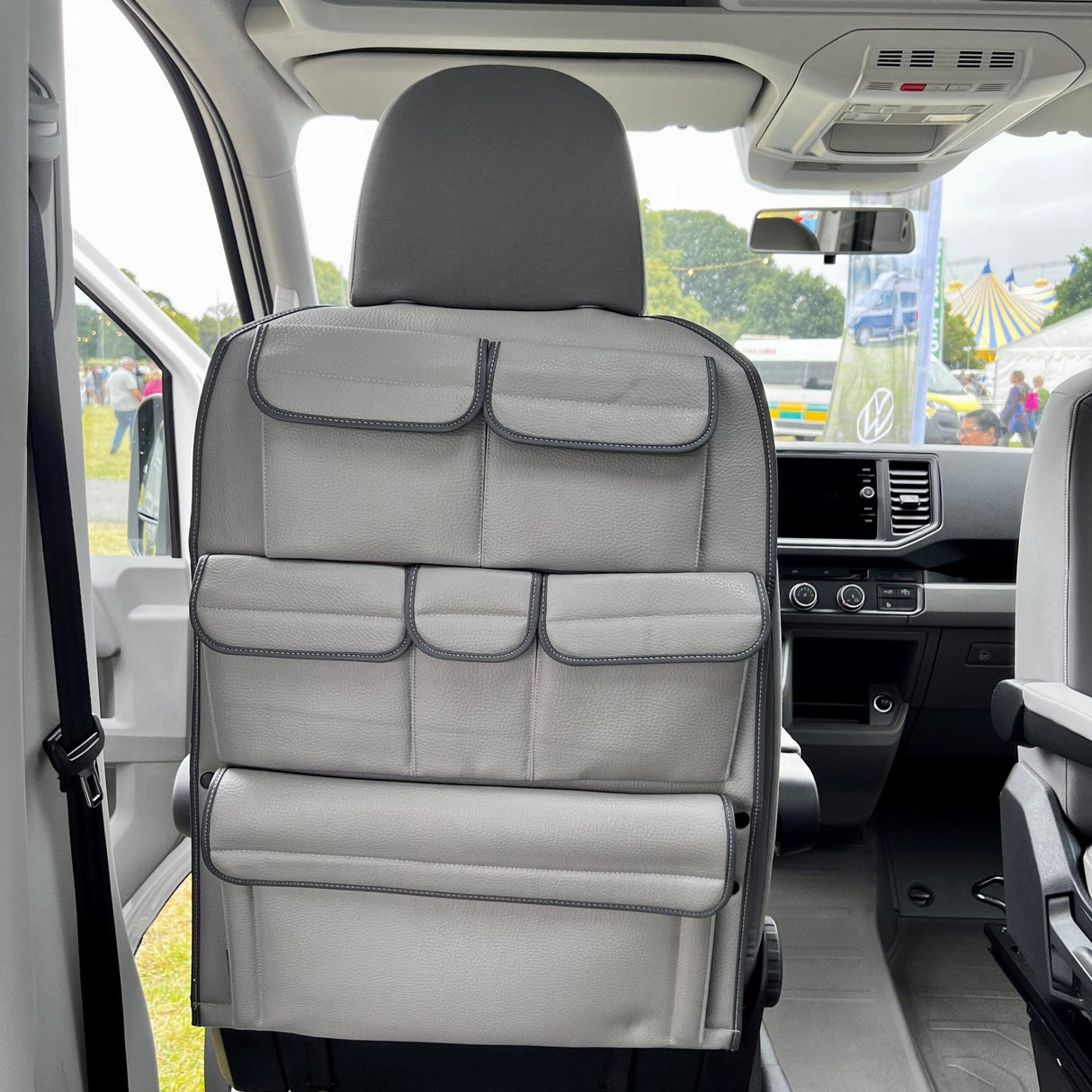 For VW California Ocean, Coast, Beach Campervan Single/Captains Seat Leatherette Back Seat Organiser