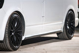 VW T6.1 Transporter SWB ABS Side Skirts Painted In Deep Black