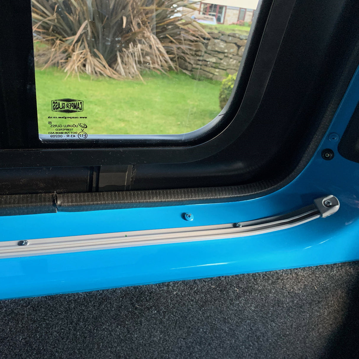 VW Caddy Premium 2 x Side Sliding Door Window Curtains Van-X