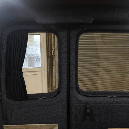 VW Caddy Premium 1 x Barndoor Window Curtains Van-X