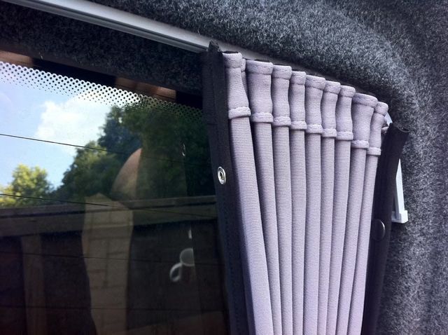 VW Caddy Premium 2 x Side Sliding Door 1 x Barndoor Window Curtains Van-X