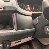 VW Transporter T6 Finiture per lo styling del cruscotto inferiore Comfort Dash Nero opaco verniciato e pronto per il montaggio (set di 6)